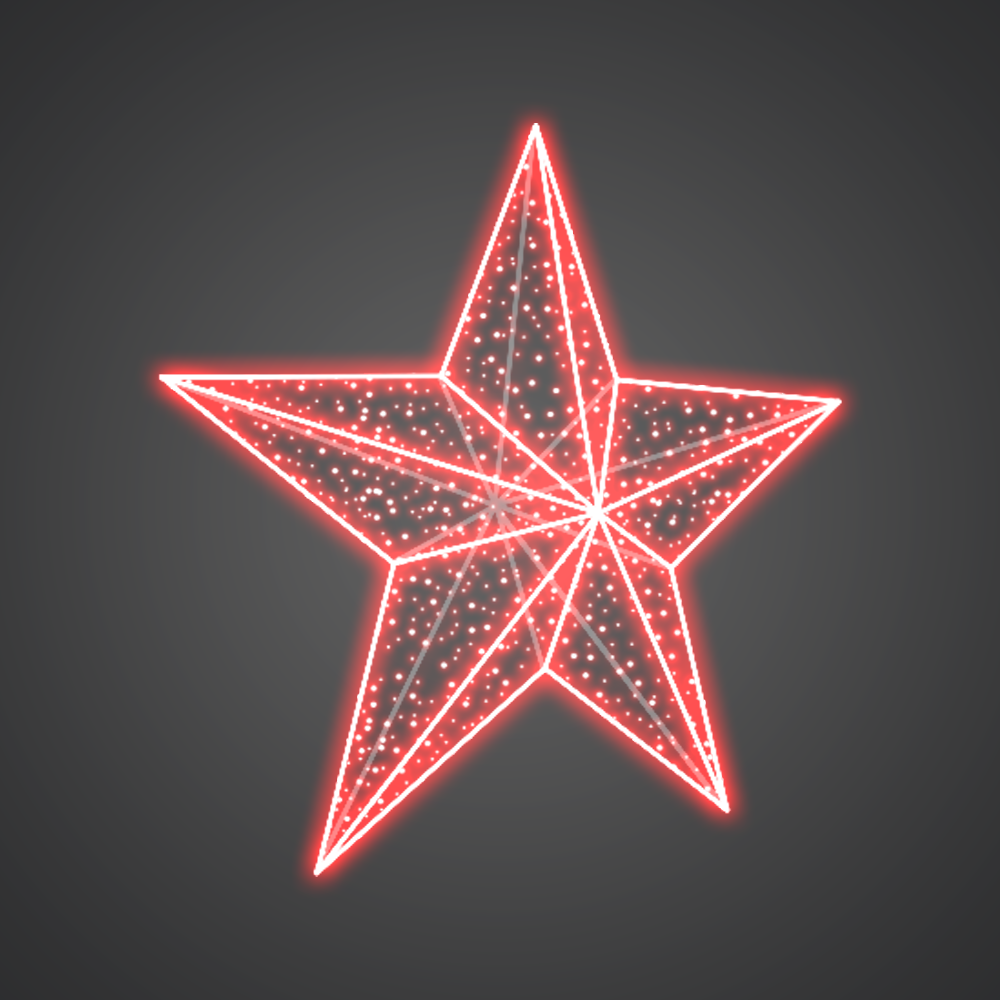 Объемная фотозона «Звезда большая», 2x2м