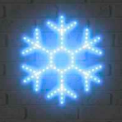 Снежинка классическая из Дюралайта светодиодная 56см