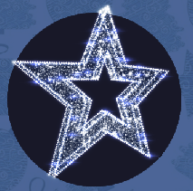Звезда объемная из 2х плоскостей Варианты: 1,5х1,5м